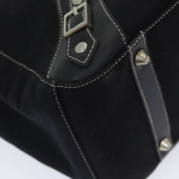 BALENCIAGA Tote Bag Canvas Leather Black Silver Auth bs16562 - Picture 11 of 16